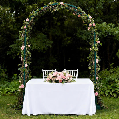 Arch Backdrop Stand, Set of 2 Metal Arch Stand (7.2FT+6FT), Gold Wedding Arch Frame for Party, Holiday, Ideal for Flower