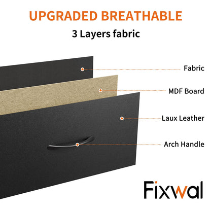 Tomnk woo Tall Dresser with 7 Fabric Drawers, Storage Organizer for Bedroom, Closet, Entryway, Hallway, Black