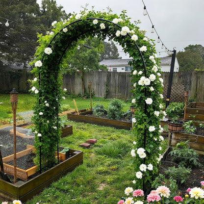 Arch Backdrop Stand, Set of 2 Metal Arch Stand (7.2FT+6FT), Gold Wedding Arch Frame for Party, Holiday, Ideal for Flower